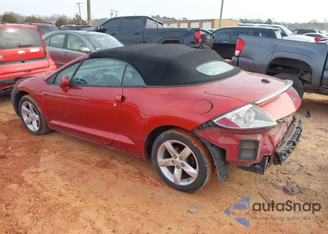 2008 Mitsubishi Eclipse Spyder Gs z USA, uszkodzony, nr VIN 4A3AL25F28E036269